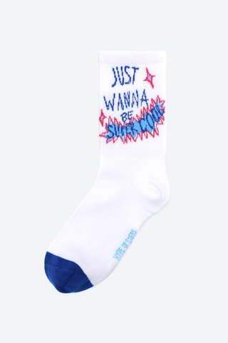Super Cool - Yazı Desenli Çorap