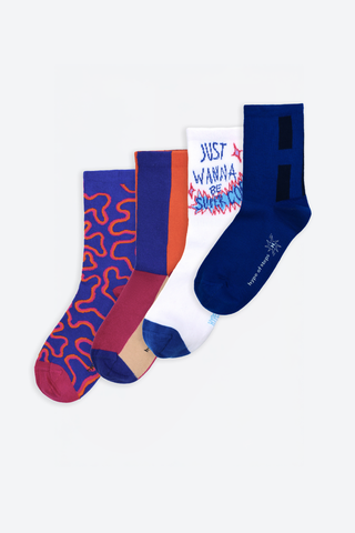Hype Pack - 4'lü Çorap Paketi
