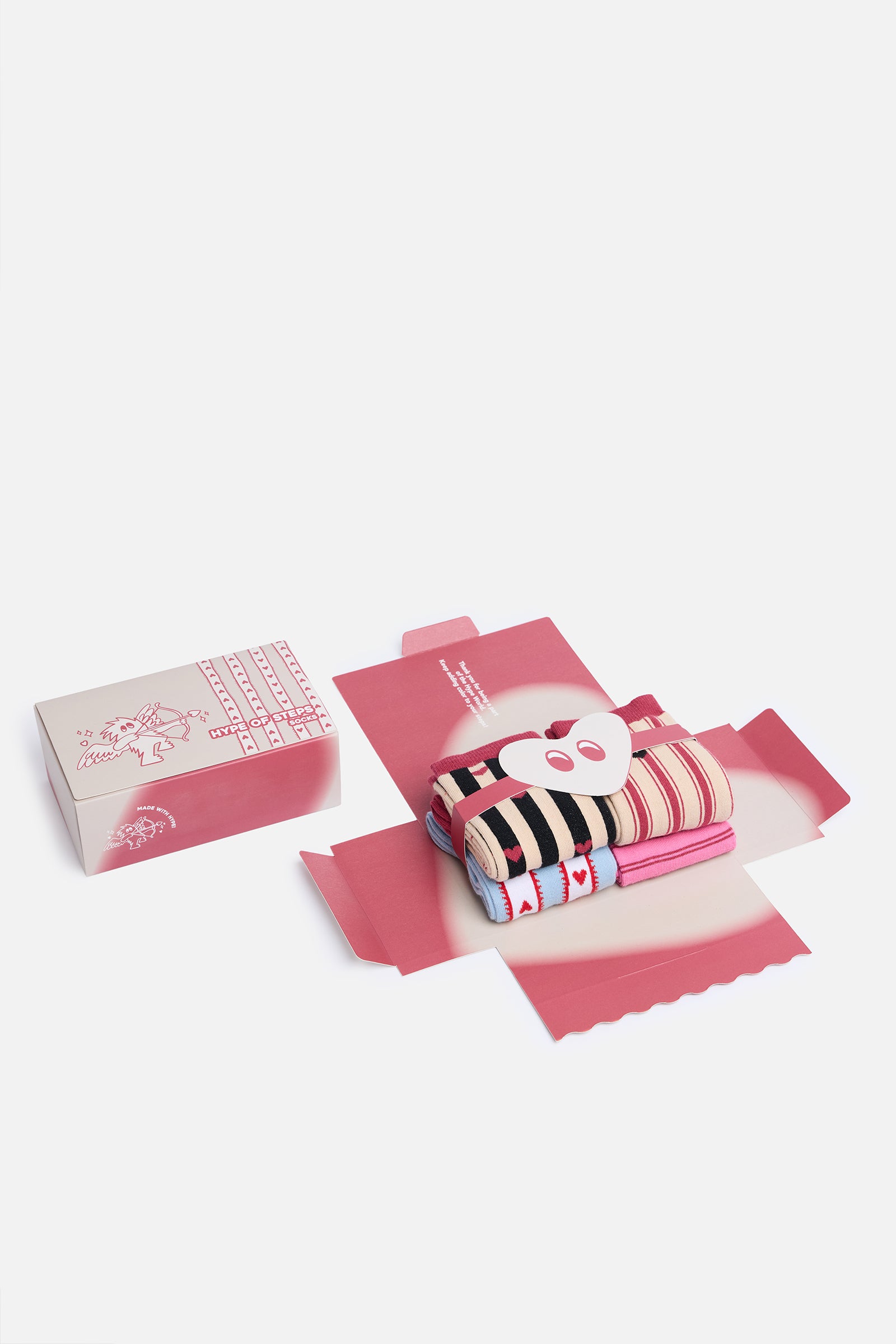 Striped Love – 4’lü Çorap Kutusu